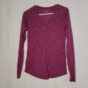 680. BCG Long Sleeve T-Shirt Maroon Sz M
